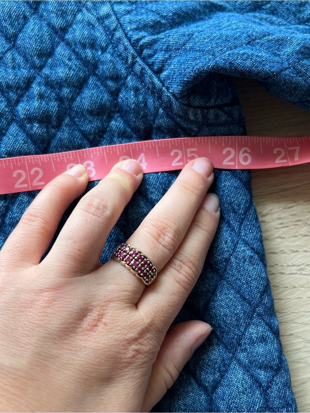 Vintage Quilted Denim Jacket - Picture 5 of 6